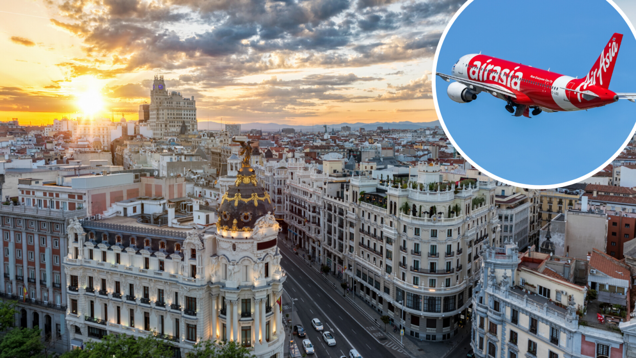 Fly to Madrid for $199 with AirAsia. (Source: Getty)