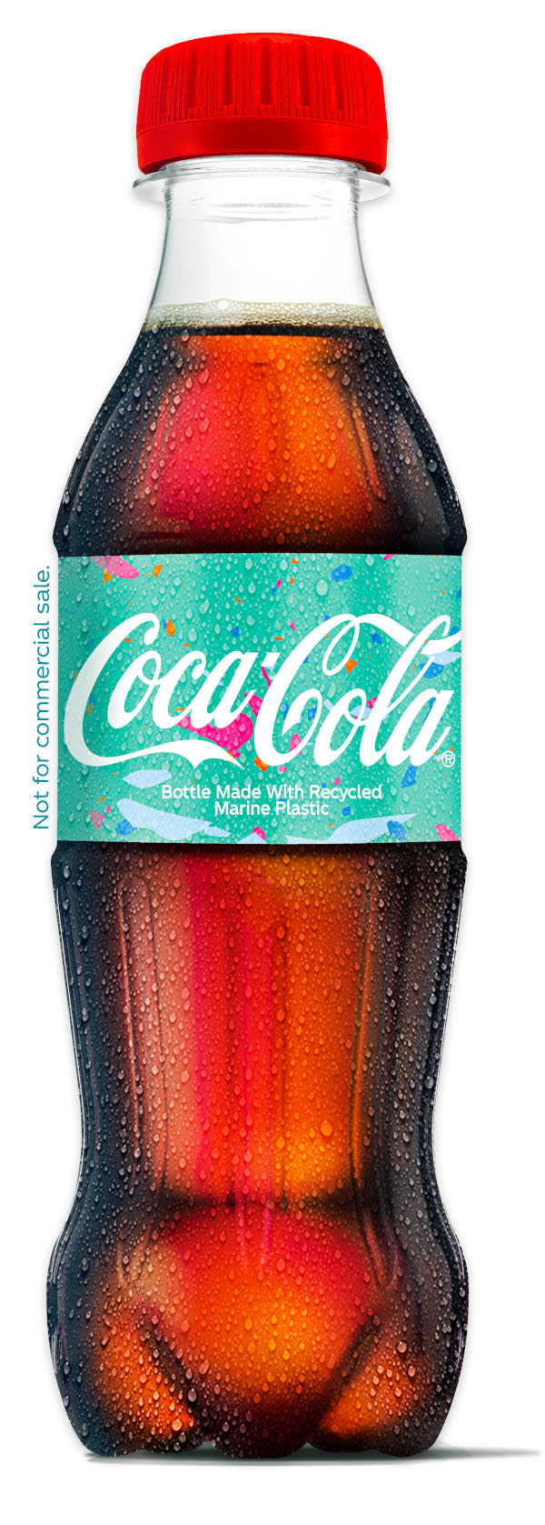 Die neue "Marine Bottle" von Coca Cola, hergestellt mit einer neuen Technologie 