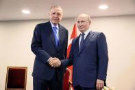Russian President Putin and Turkish President Erdogan meet in Tehran