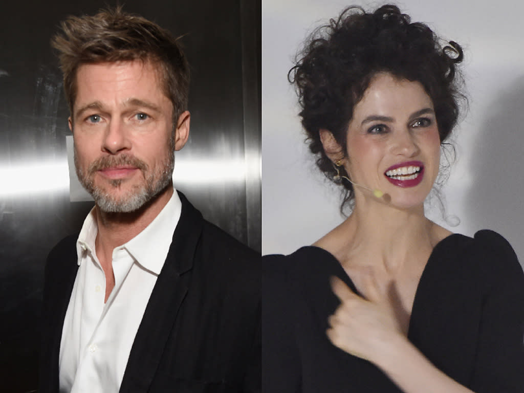 Brad Pitt and Neri Oxman (Photos: Getty Images)