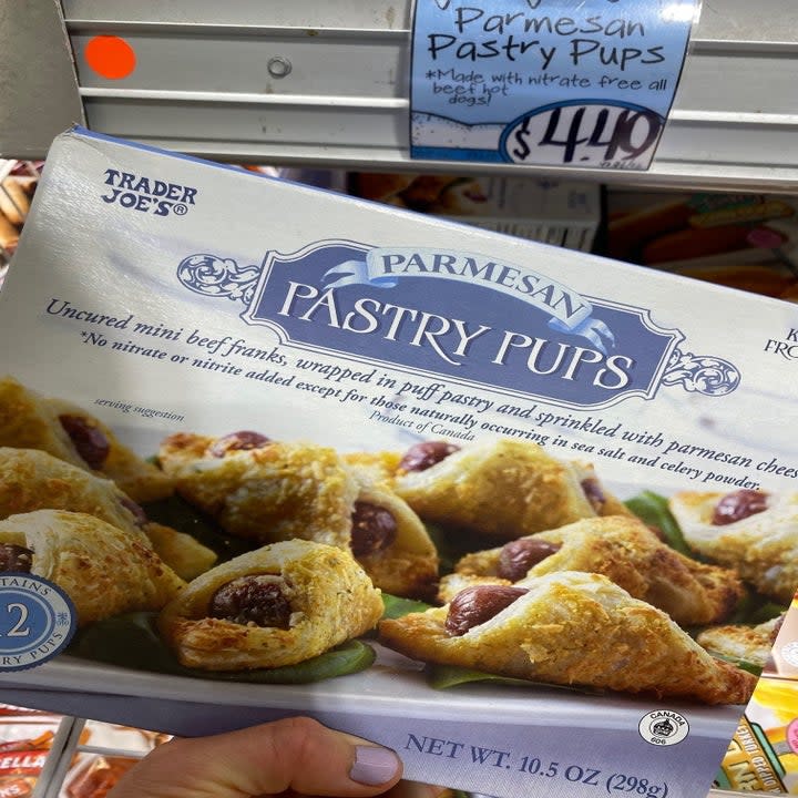 A box of Pastry Pups