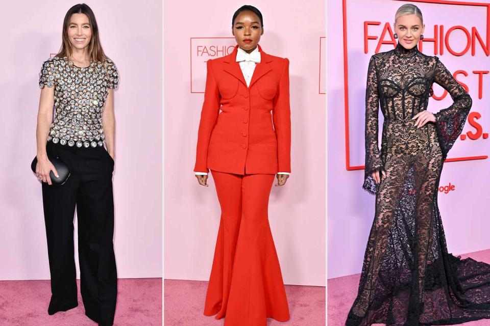 <p>Scott Kirkland/Shutterstock; Axelle/Bauer-Griffin/FilmMagic; Axelle/Bauer-Griffin/FilmMagic</p> Jessica Biel; Janelle Monae; Kelsea Ballerini 