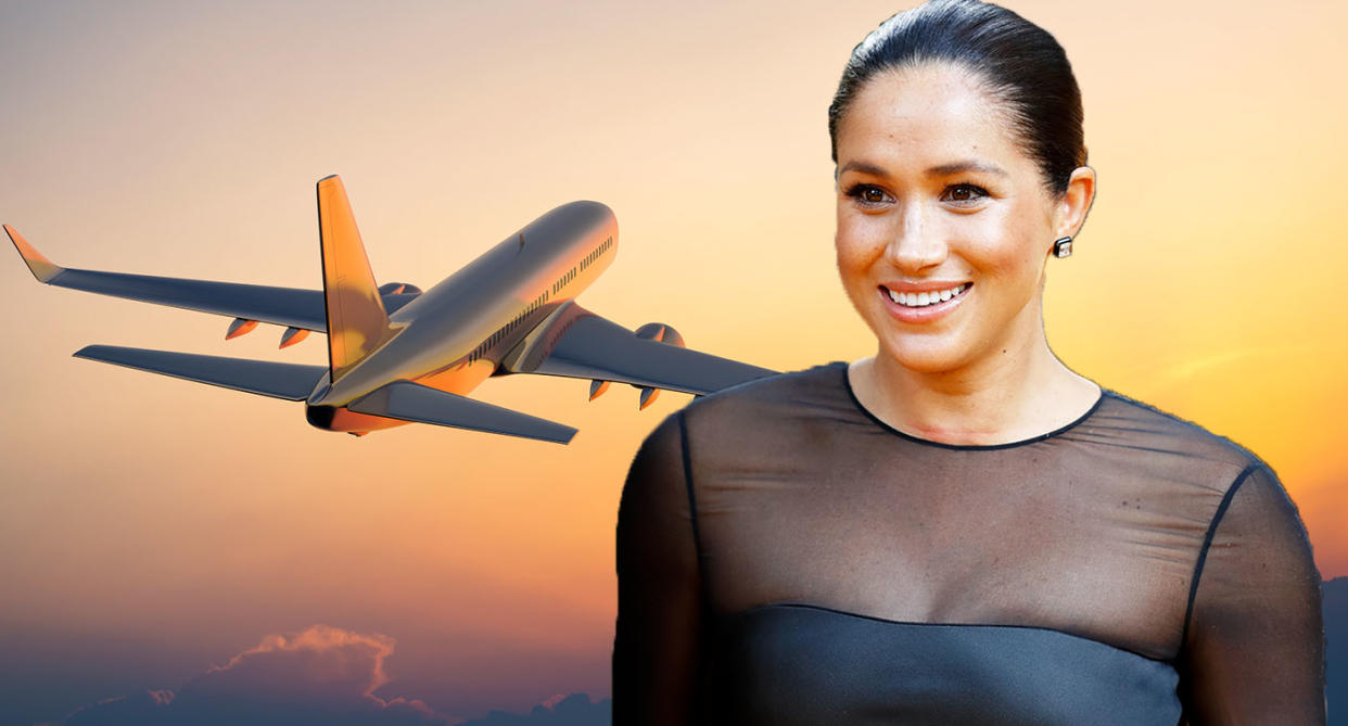 Meghan Markle flew to the US on a commercial flight, according to reports. [Photo: Getty]