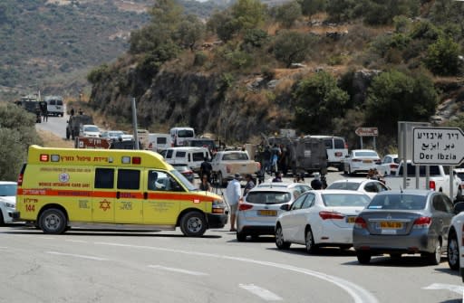 The bomb exploded near the Israeli settlement of Dolev in the occupied West Bank on Friday, killing one Israeli�and seriously wounding her father and brother