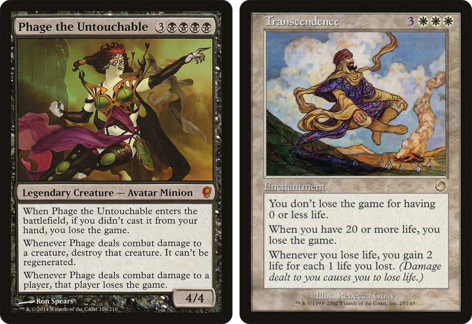 Make your opponents lose the game instantly when they create a copy of these cards. (Image: Wizards of the Coast).