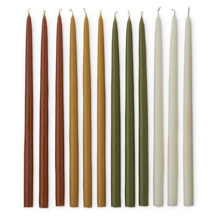 <p><a href="https://go.redirectingat.com?id=74968X1596630&url=https%3A%2F%2Fwww.williams-sonoma.com%2Fproducts%2Ffall-colored-tiny-taper-candles-warm&sref=https%3A%2F%2F" rel="nofollow noopener" target="_blank" data-ylk="slk:Shop Now;elm:context_link;itc:0;sec:content-canvas" class="link rapid-noclick-resp">Shop Now</a></p><p>Fall Colored Tiny Taper Candles</p><p>williams-sonoma.com</p><p>$10.99</p>