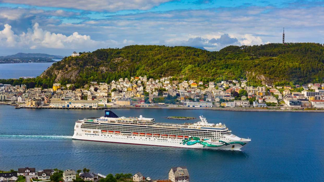 Norwegian Cruise Line Jade ship in Norway