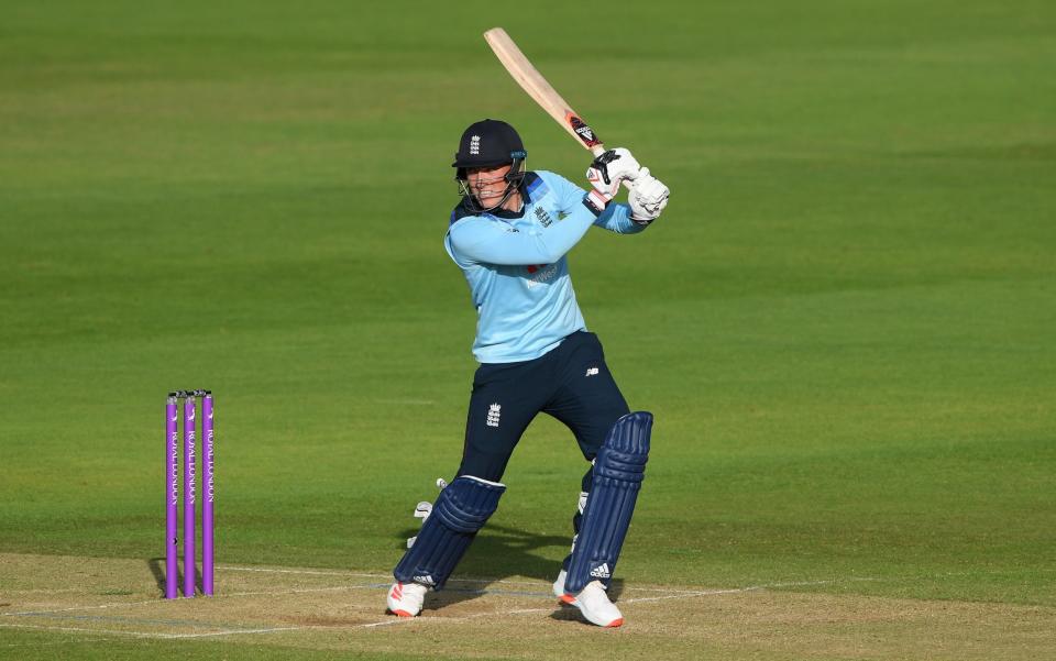 Tom Banton of England hits out during the Second One Day International between England and Ireland in the Royal London Series at The Ageas Bowl on August 01, 2020 in Southampton, England.  - GETTY IMAGES