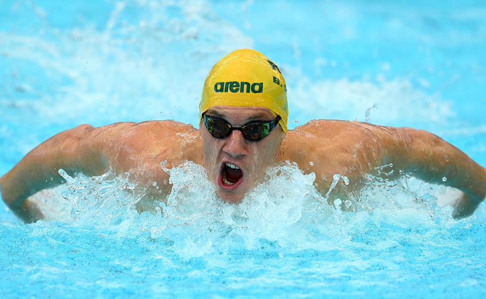 Brendon Smith, pictured here in action during the 400m individual medley at the short course world swimming championships.