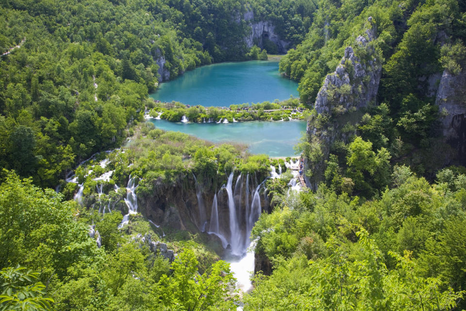 Plitvice Lakes National Park in Croatia.