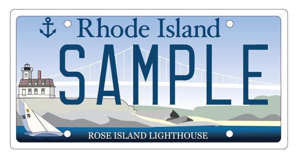 The Rose Island Lighthouse charity plate.