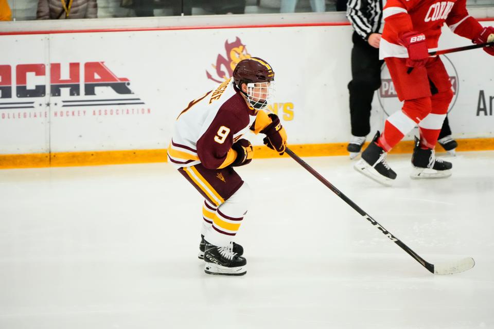 "He’s a kid who has been a high-profile kid his whole life because of his success and lack of size and overcoming those obstacles," ASU coach Greg Powers said about forward Sean Dhooghe.