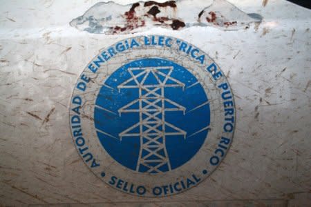The logo of the Puerto Rico Electric Power Authority (PREPA) is seen in Dorado, Puerto Rico January 22, 2018. REUTERS/Alvin Baez
