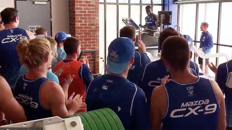 Majak Daw hit the treadmill. Image: NMFC