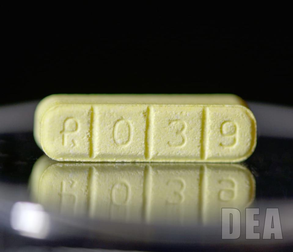 <div class="inline-image__caption"><p>A counterfeit Xanax pill</p></div> <div class="inline-image__credit">DEA</div>