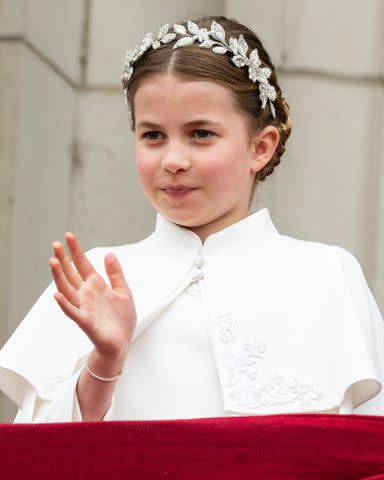 <p>Pool/Samir Hussein/WireImage</p> Princess Charlotte at the coronation on May 6, 2023
