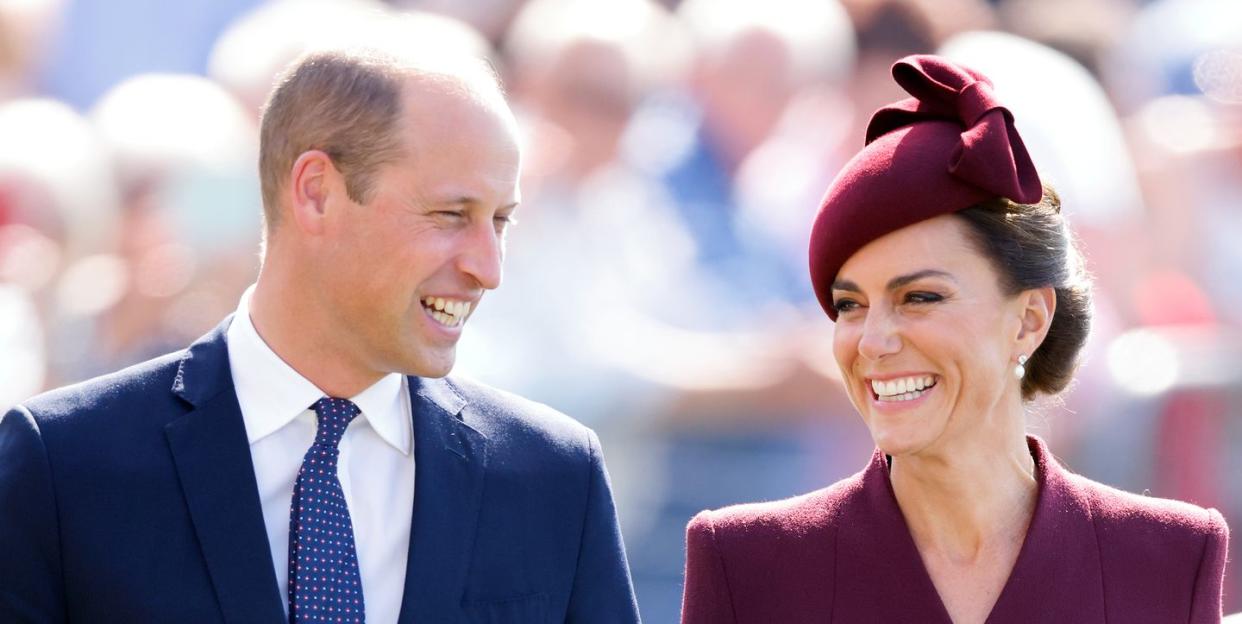 prince william and kate middleton laughing at an event