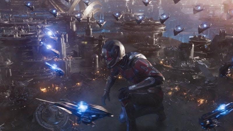 Ant-Man battling in Quantumania. 