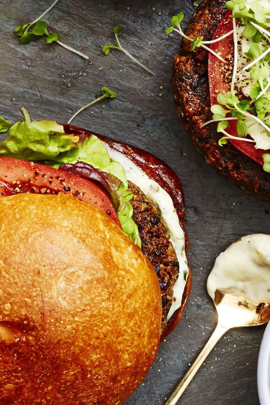 <p>This veggie version of everyone's favorite guilty pleasure is made from portobello mushroom caps, walnuts, and quinoa. But your kids will be fooled thanks to the yummy, toasted bun.<br></p><p><strong><a rel="nofollow noopener" href="https://www.goodhousekeeping.com/food-recipes/a38846/mushroom-quinoa-burger-recipe/" target="_blank" data-ylk="slk:Get the recipe at Good Housekeeping.;elm:context_link;itc:0;sec:content-canvas" class="link ">Get the recipe at Good Housekeeping.</a></strong></p>