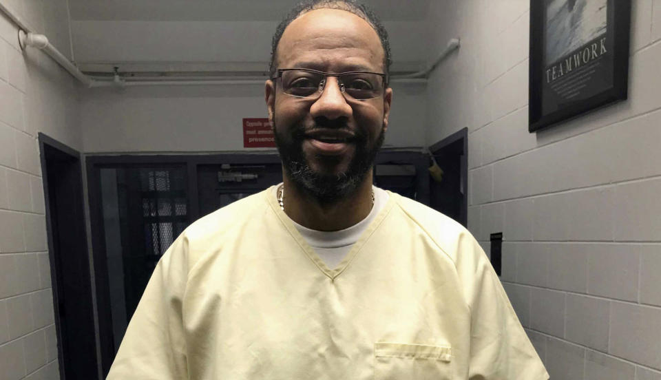 This photo provided by attorney, Kelley Henry shows Pervis Payne. Payne, an inmate scheduled to be executed in December 2020 is asking a Shelby County court to order DNA testing of the evidence in his case. Payne has always maintained he is innocent in the 1987 stabbing deaths of Charisse Christopher and her 2-year-old daughter. DNA evidence in the case has never been tested. (Kelley Henry via AP)