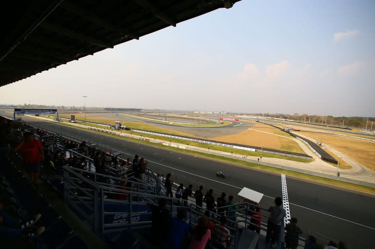 Chang International Circuit from the grandstands, MotoGP test, Buriram 2018