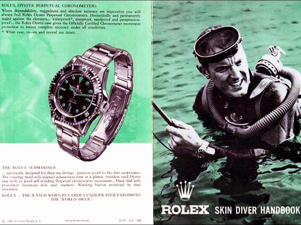 推出於1953年的勞力士「潛航者型」，是鐘錶史上最受歡迎的潛水錶。