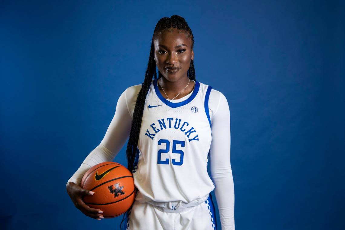 Adebola Adeyeye joined the Kentucky roster this season after spending four years at Buffalo.