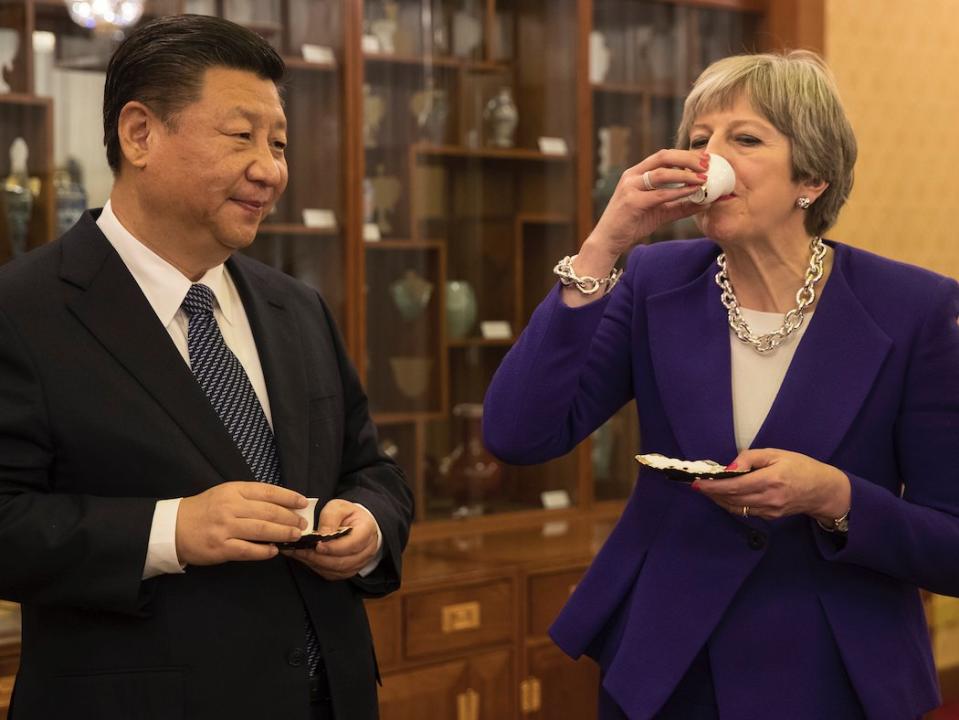 Xi Jinping Theresa May