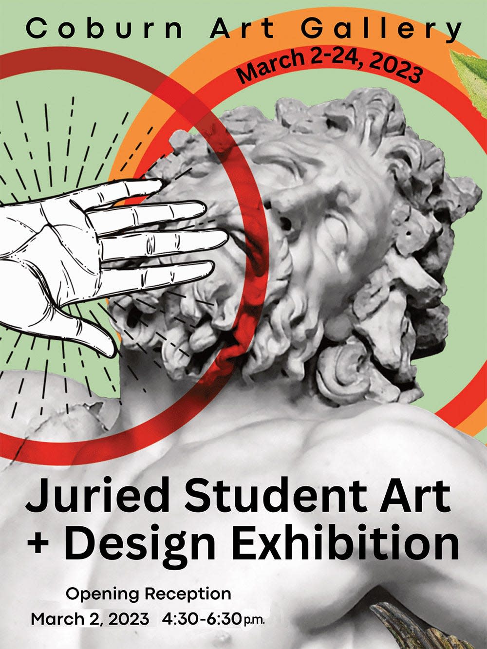 Ashland University’s annual Juried Student Art + Design Exhibition is open at the Coburn Gallery,, 331 College Ave., Ashland, through Friday.