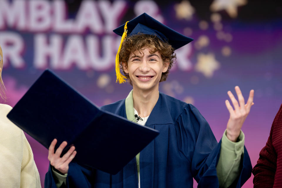 Jacob Tremblay se graduó a los 17 años de la escuela secundaria. (Foto de Nathan Congleton/NBC via Getty Images)