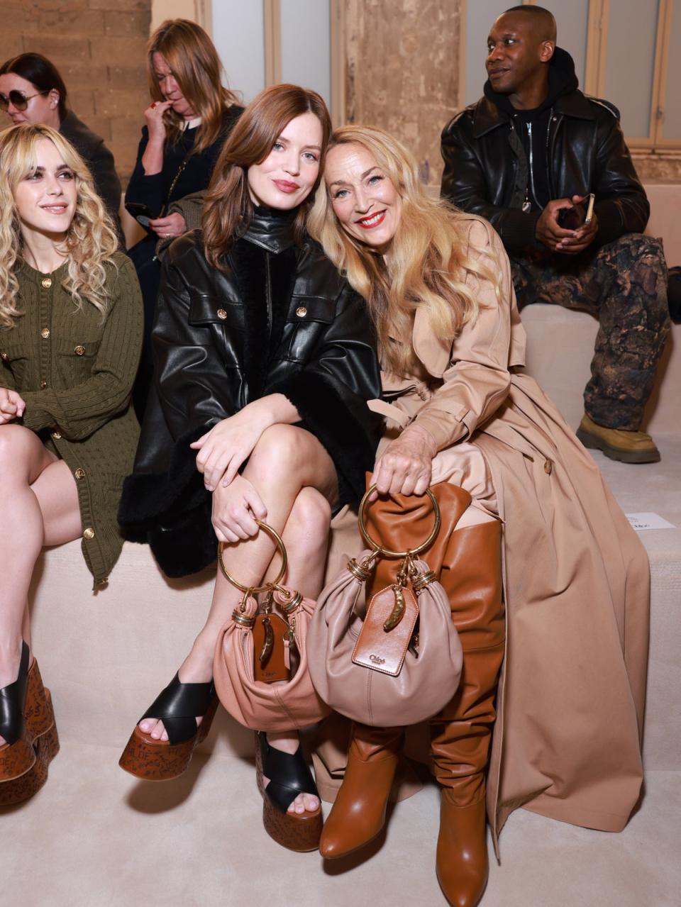 Georgia May Jagger and Jerry Hall at Chloé (Getty Images for Chloé)