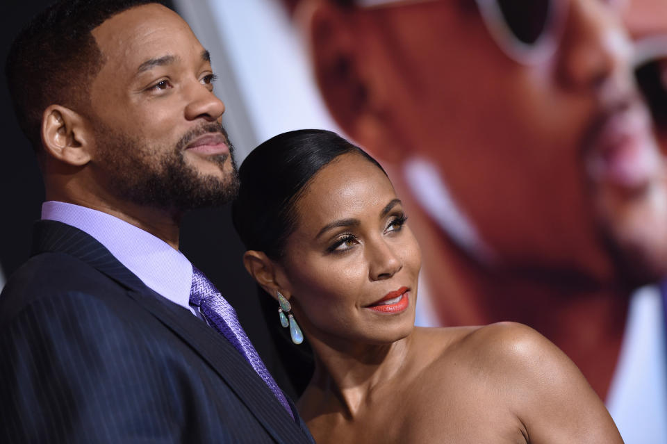 <p>En couple depuis 1996, Will Smith et Jada Pinkett viennent tout juste de célébrer leurs 20 ans de mariage. Le couple aux deux enfants (Jaden et Willow) a toujours su préserver son union après toutes ces années. Crédit photo : Getty Images </p>