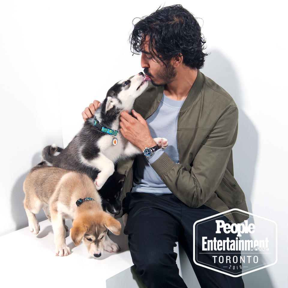 <p>It was <em>ruff</em> at first sight when Dev Patels met these furry friends in 2018.</p>