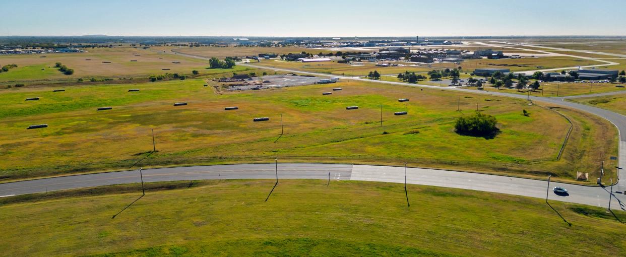 The area of land just north of Will Rogers Airport between SW 44th and SW 54th near S. MacArthur Blvd. in Oklahoma City, Okla. on Friday, Oct. 20, 2023.