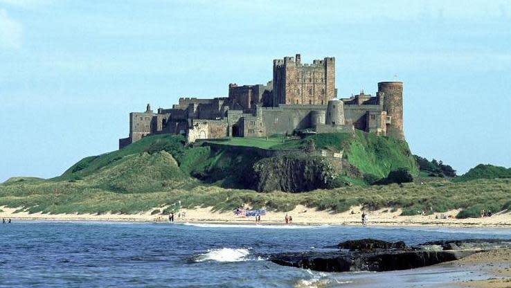 Bamburgh Castle in Northumberland