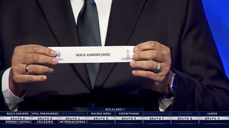 En la Copa Sudamericana 2024, Boca Juniors integrará el grupo D junto a un equipo brasileño, un boliviano y un paraguayo
