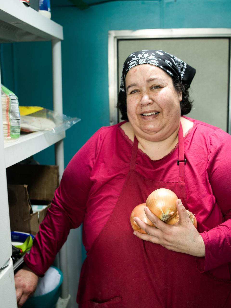 Maria Magaña, owner of La Fondita, moved her food truck to Tea, South Dakota, to escape the Hispanic food market in Sioux Falls and be close to her sister's upcoming bakery. Monday was her first day open in Tea.