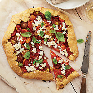 Summer Tomato, Feta, and Basil Galette