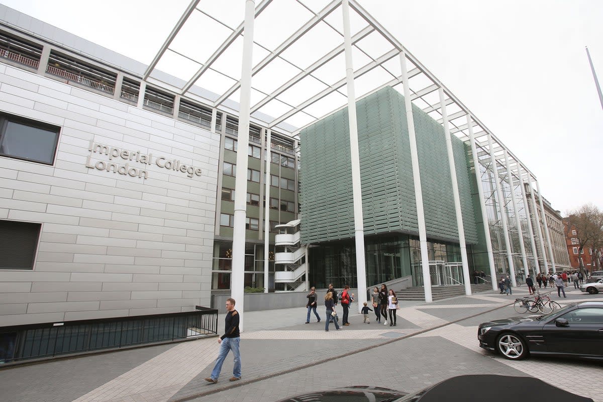 Imperial College London on Exhibition Road in central London (PA)