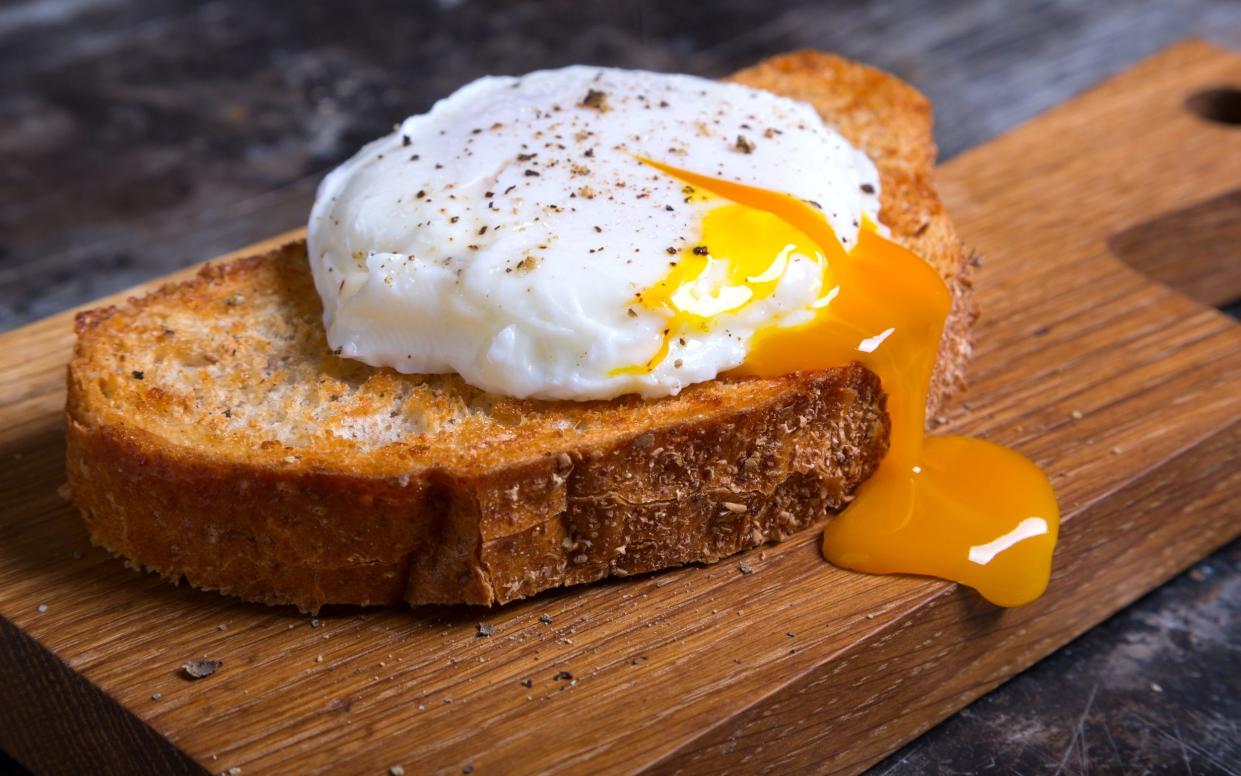 Eggs on wholegrain toast can up your protein and fibre intake