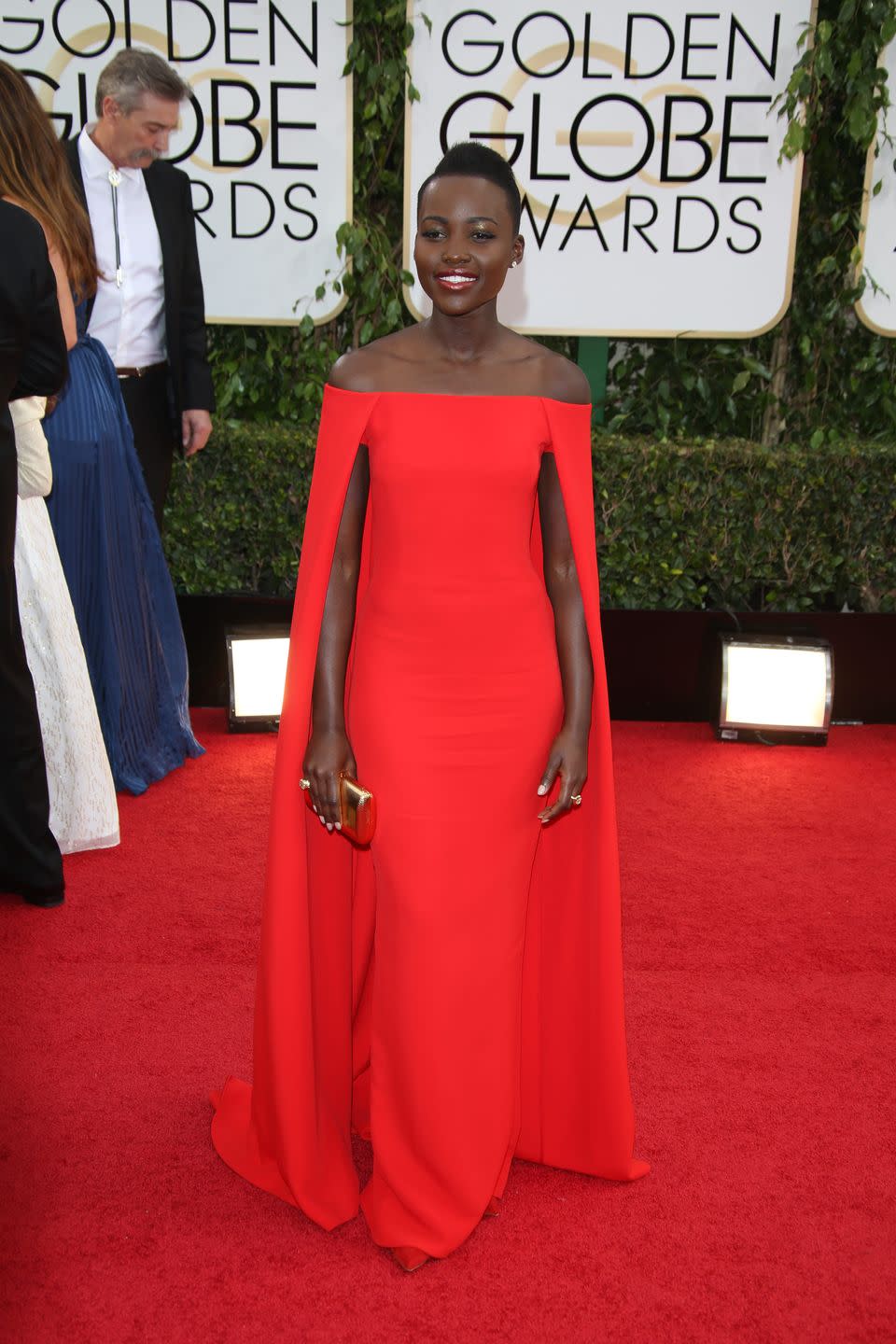 lupita nyongo attends the 71st annual golden globe awards aka golden globes at hotel beverly hilton in los angeles, usa, on 12 january 2014 photo hubert boesl usage worldwide photo by hubert boeslpicture alliance via getty images