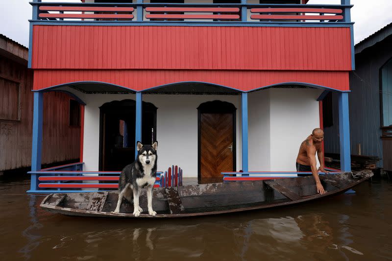 Flooded towns in Amazonas state