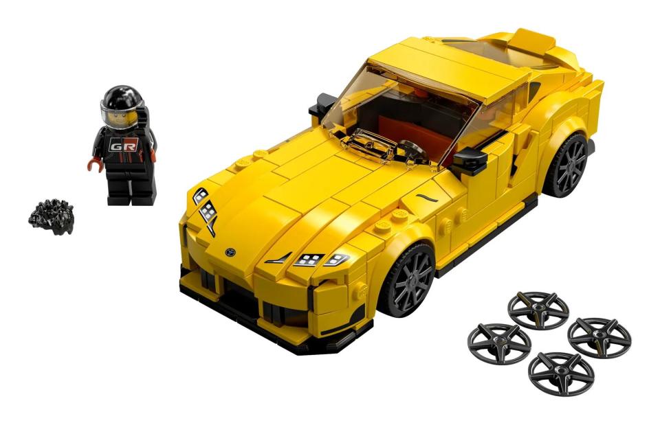 <p><a href="https://go.skimresources.com?id=74968X1582515&xs=1&url=https%3A%2F%2Fwww.lego.com%2Fen-us%2Fproduct%2Ftoyota-gr-supra-76901" rel="noopener" target="_blank" data-ylk="slk:Shop Now;elm:context_link;itc:0;sec:content-canvas" class="link ">Shop Now</a></p><p>Lego Speed Champions Toyota Supra</p><p>skimresources.com</p><p>$19.99</p><span class="copyright">Lego</span>