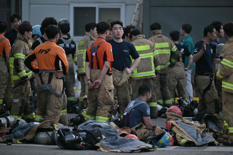 Voraz incendio en una fábrica del Corea del Sur