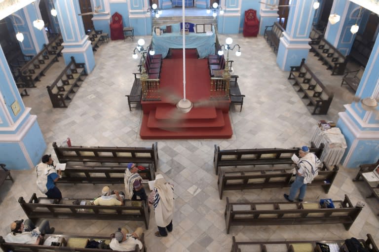 It is one of the biggest synagogues in Mumbai but the Magen David Synagogue is barely filled at prayer time
