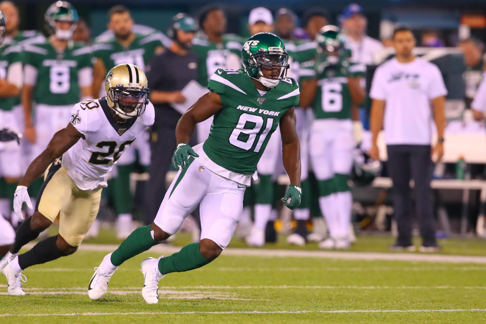 New York Jets wide receiver Quincy Enunwa will miss the rest of the season due to a neck injury. (Getty Images)