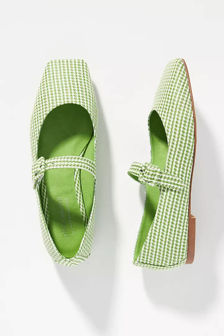 Jeffrey Campbell Square-Toe Mary Jane Flats. Image via Anthropologie.