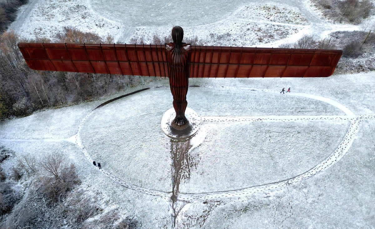 The ‘Angel of the North’ is arguably the UK’s most famous piece of public art (Reuters)