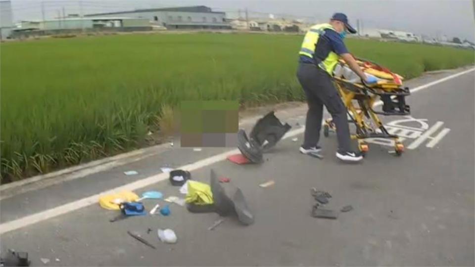 嘉義夫妻雙載遭回收車撞飛　經搶救無效雙雙慘死