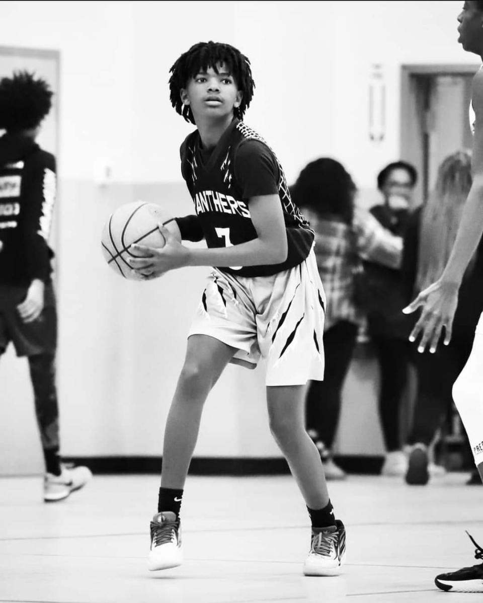 Kamauri Curry, an eighth grader, attended Wade Christian Academy and was on the basketball team before being seriously wounded during a shooting at his family's home.